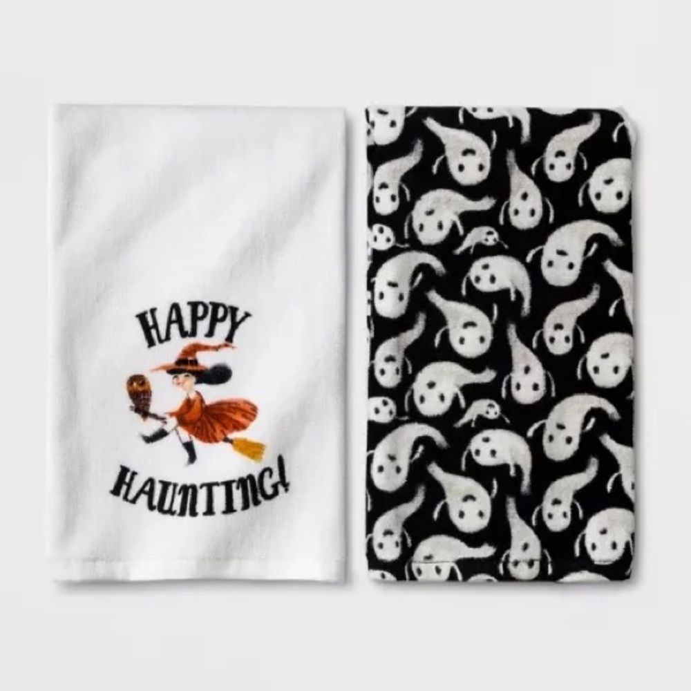 NWT Hyde & Eek Happy Haunting 2-pk Kitchen Towels